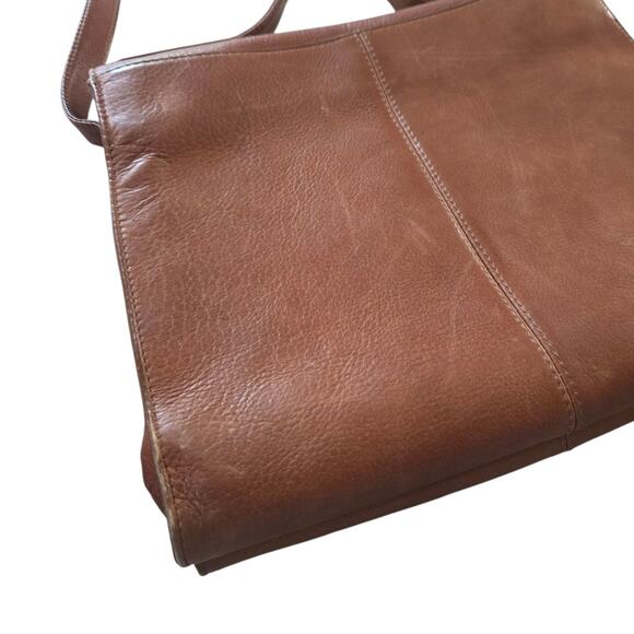 Vintage Hobo International Genuine Leather Shoulder Bag Original Friar Brown - Picture 10 of 10